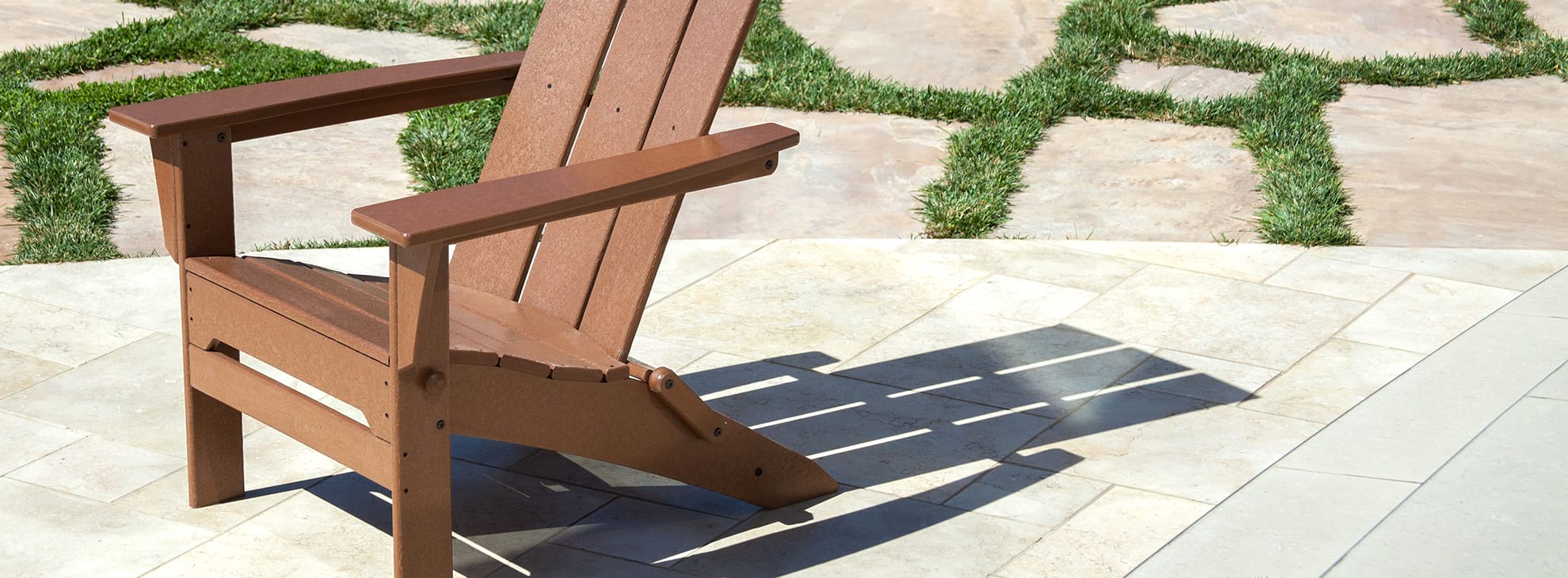 dark brown polywood adirondack chairs