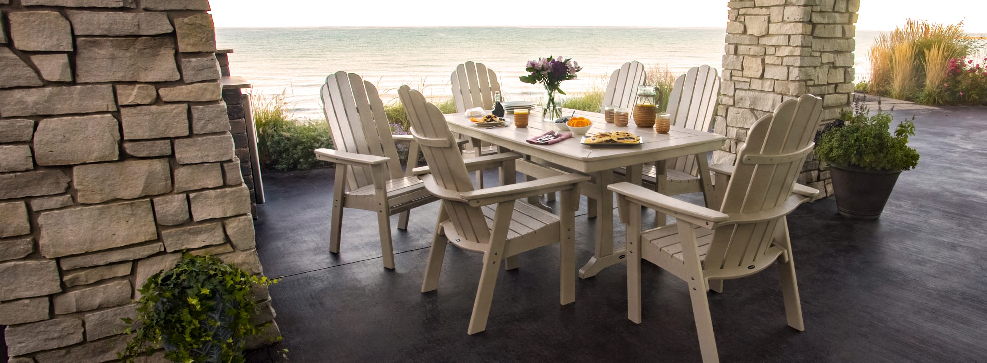 gray wood rectangle dining table